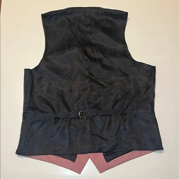 NWT JOE Joseph Abboud CUSTOM MADE Dusty Rose Slim Fit Suit Vest - Pink Size 42R - Picture 3 of 16